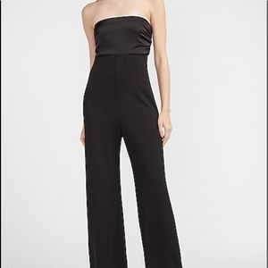 NWT EXPRESS SATIN PIECED STRAPLESS JUMPSUIT
